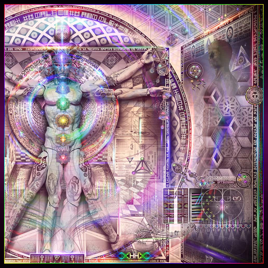 Universal Transmissions XI — Vitruvian Spirit (Seeding the New Renaissance) detail 37 of 42